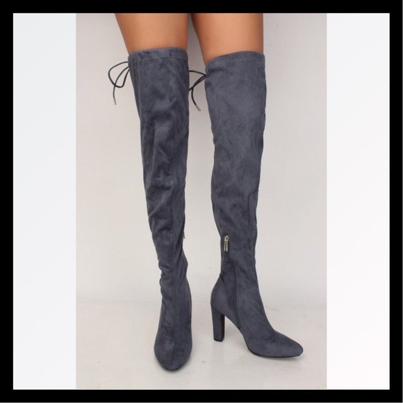 ❤️SIZE 7 Cape Robbin Thigh High Chunky Heel Boots - Picture 2 of 3